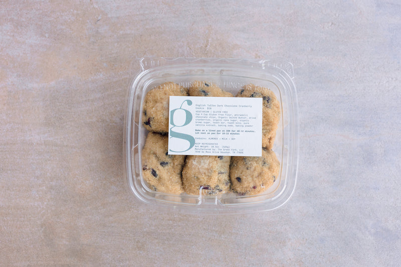 English Toffee Dark Chocolate & Cranberry Cookie Dough