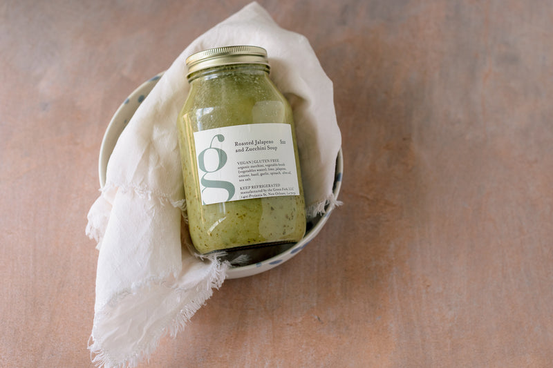 Roasted Jalapeno & Zucchini Soup