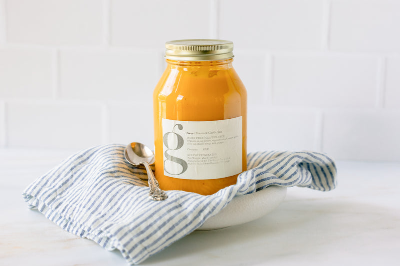 Sweet Potato & Garlic Soup